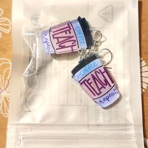 Acrylic Earrings - Teacher NWT